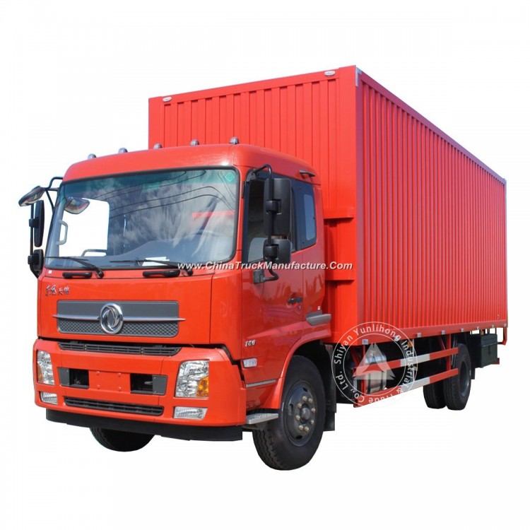 Dongfeng 4X2 180HP 59.2m3 (59.2CBM) Van 12 Ton (12t) Long Wheelbase Express Delivery Box Van Cargo T