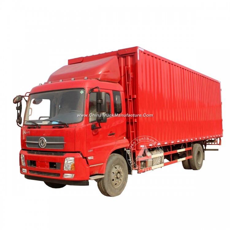 Dongfeng 4X2 180HP 39.5m3 (39.5CBM) Van 10 Ton (10t) Highway Model Box Van Cargo Truck