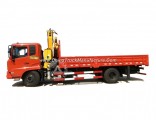 Dongfeng Lifting Height 9m Working Range 7.3m 4 Ton (4t) 3 Arms Folding Arm Crane 4X2 6 Wheels LHD T