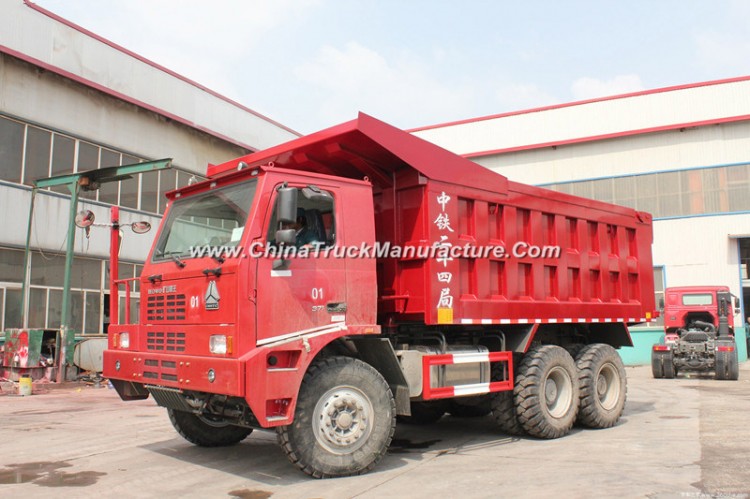 Ce Certificated Middle Lifting HOWO 6X4 Tire 70t Dump Truck