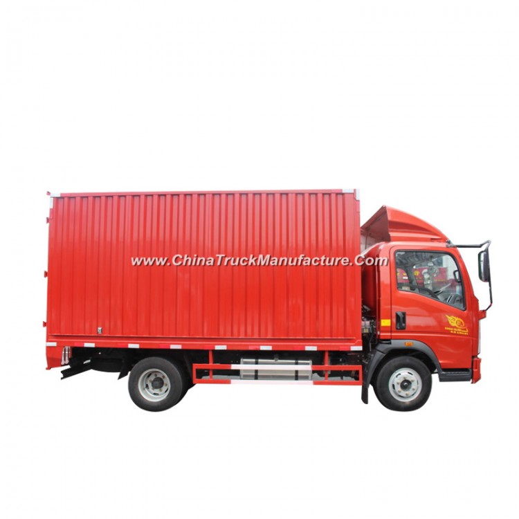 Optional Color 4X2 Cargo Box Truck, Heavy Duty Box Truck with Hw76 Cab