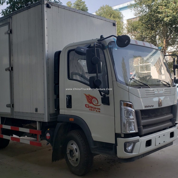 Professional Manufacture Supplier Good Quality 4X2 HOWO Van Truck HOWO Truck Mini Van Truck
