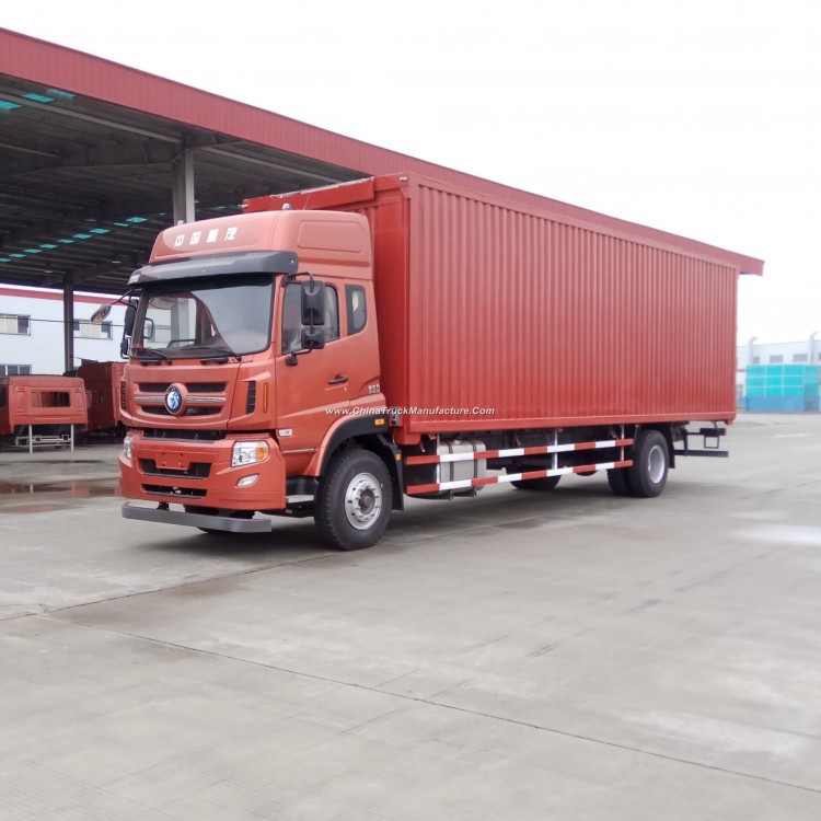 HOWO 4X2 Small Diesel Bottle Transportation Box Cargo Truck for Sale