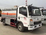Sinotruk HOWO 5000 Liters Fuel Tank Tanker Truck for Sale