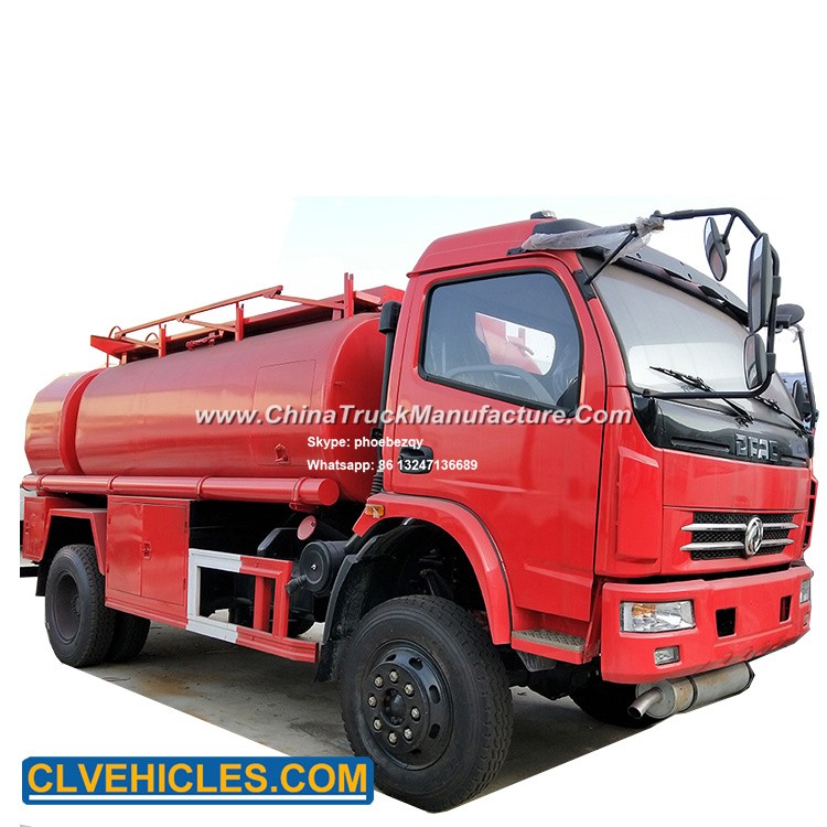 Dongfeng 95HP 6cbm Two Tanks Branch Warehouse Refueling Unit Bowser Truck
