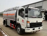 for Sale HOWO 5000litres Rhd Fuel Tank Truck Fuel Tanker