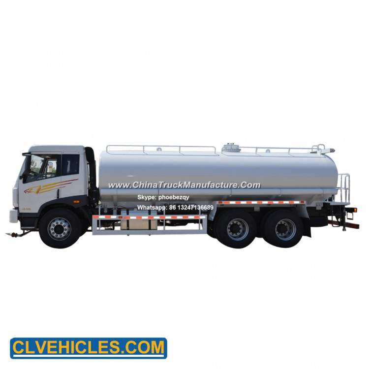 China FAW 10 Wheels 25000L Tank Water Bowser Vehicle for Sale
