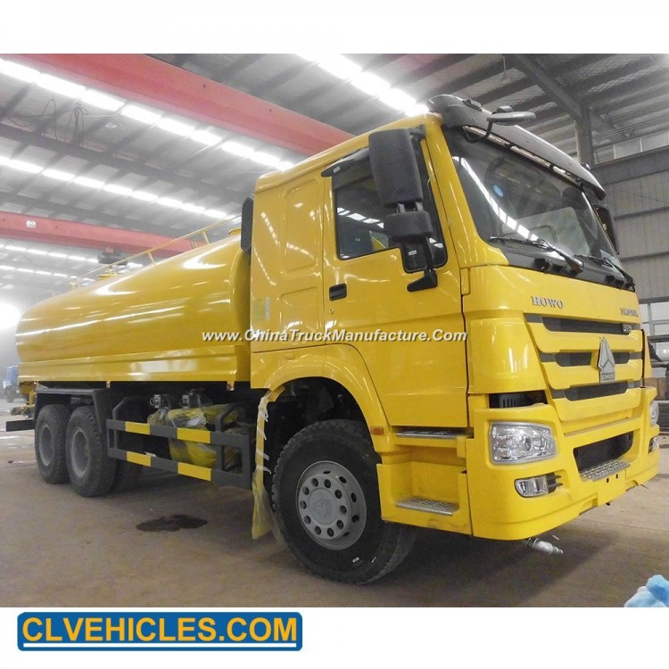 HOWO 6X4 Water Tank Truck for Sale Water Spray Bowser Tanker