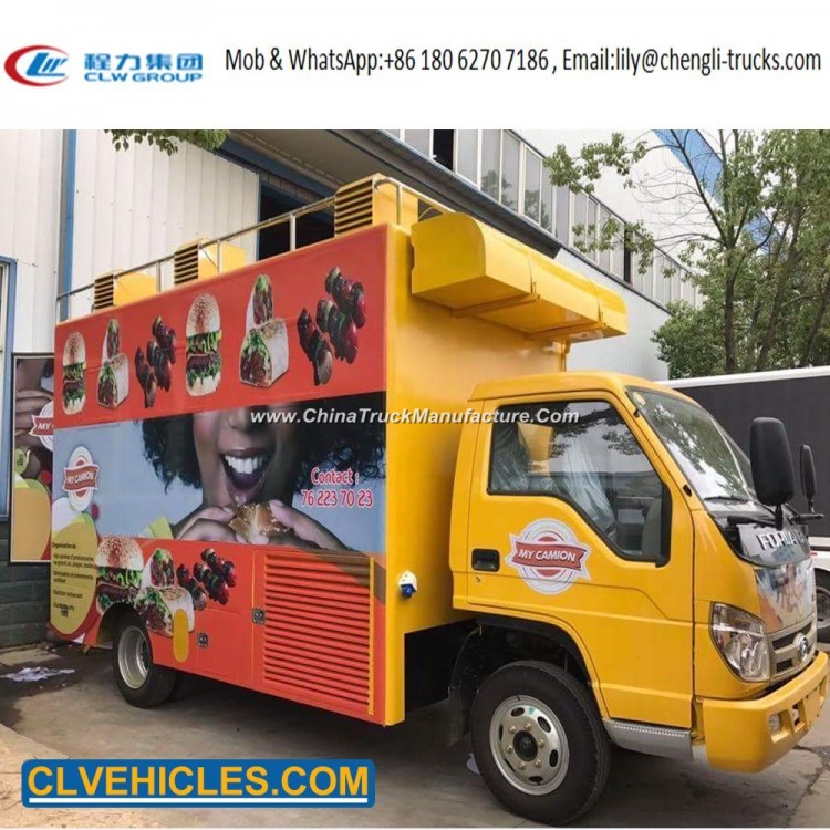 Foton Euro 2 Food Cart Mobile Food Truck Food Truck for Sale