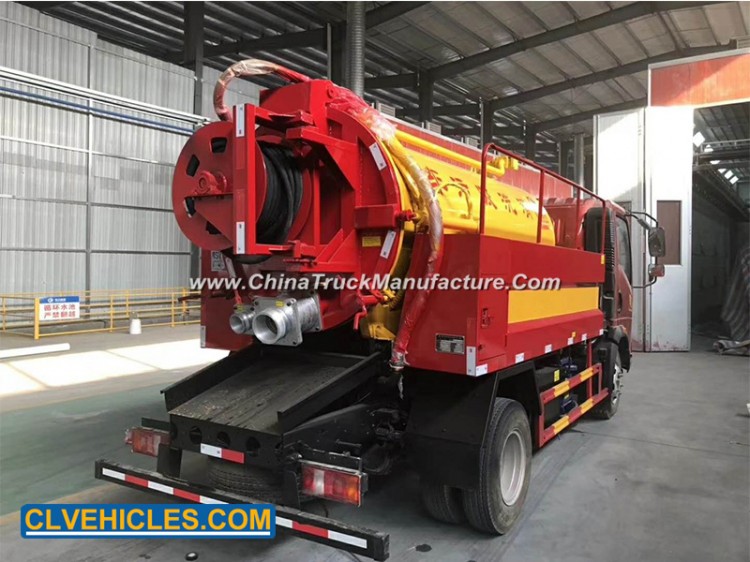 HOWO Cheaper Price Mini Road Jetter Sewage Suction Vacuum Truck Combined with Sewer Jetting Truck