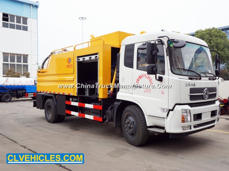 7400liters 4*2 Sewage Suction Truck Combined with 6600liters Sewer Jetting Truck