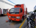 Orange Dongfeng Dlk 4X2 190HP Cooler Refrigerator Truck