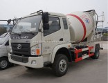 High Quality Foton 6 Wheels Cement Tanker 5m3 Concrete Drum Mixer Truck