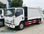 Isuzu New 6 Wheeler 8m3 Garbage Container Rear Lifting Refuse Compactor Truck