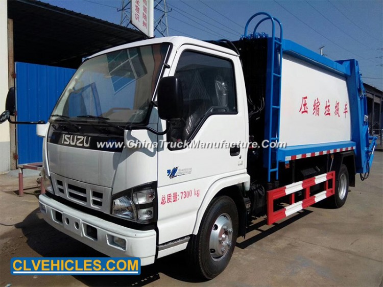 Isuzu Hydraulic Garbage Compactor Truck Garbage Compression Truck 5cbm