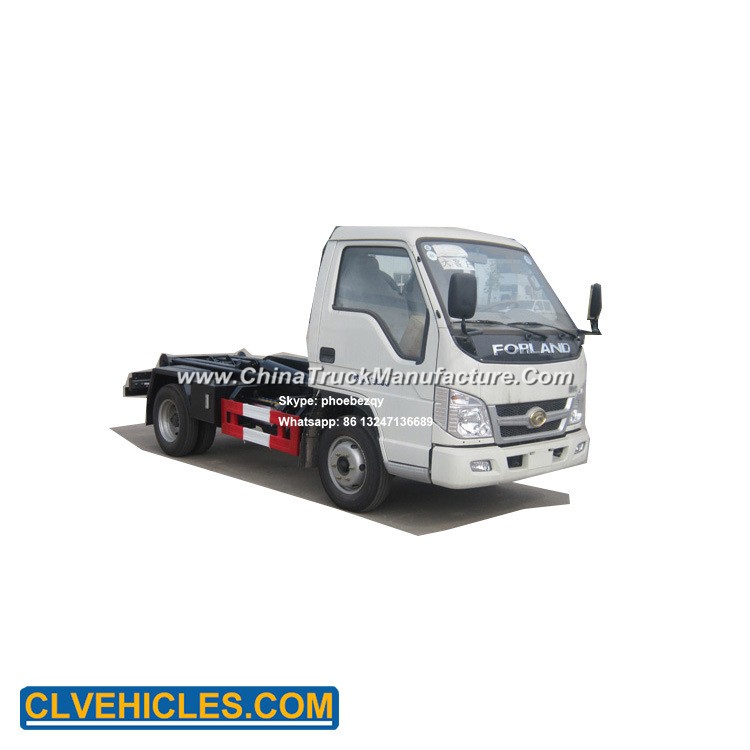 Foton Mini Hook Garbage Vehicle with Container
