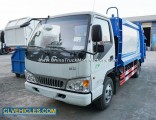 6 Wheels Garbage Compactor Truck with Rear Bin Lifter 5tons Refuse Compactor Truck