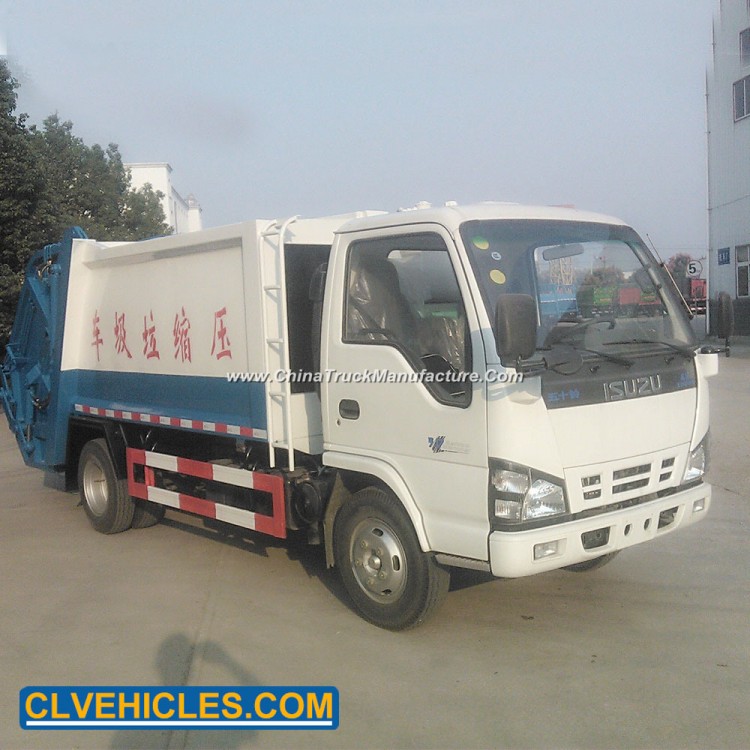 Isuzu 600p 6-7m3 Refuse Compactor Waste Compactors Trash Compactor Truck
