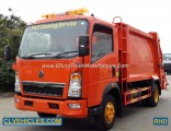 HOWO 4cbm 5cbm Garbage Compactor Truck Garbage Can Cleaning Truck
