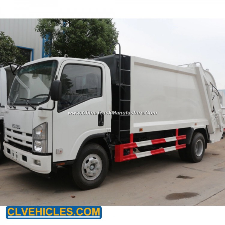 Isuzu 700p 10ton Compressed Rubbish Vehicle Waste Compactors Garbage Truck