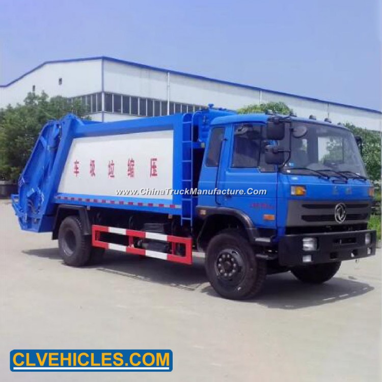 Customizable Dongfeng 12m3 Refuse Compactor Truck Compression Garbage Truck