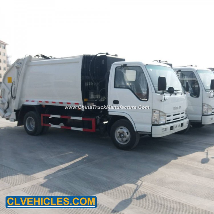 Isuzu 600p 4X2 Rubbish Truck Garbage Truck 4m3 6m3 8m3 Compactor Garbage Truck
