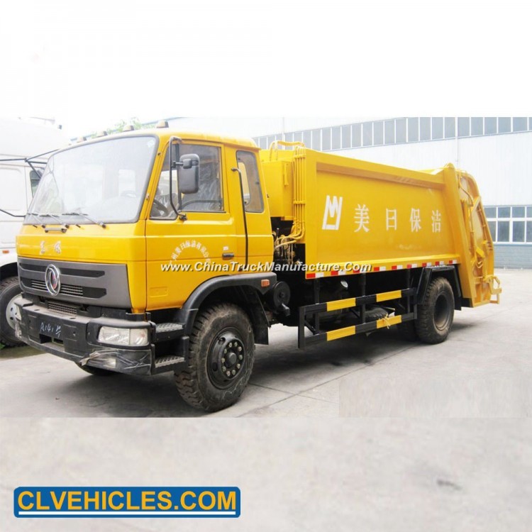 Manufacturer Dongfeng 4*2 190HP 12cbm Rhd Compressed Garbage Waste Compactor Truck