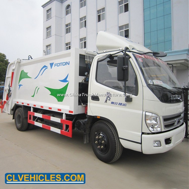 Foton 8000 Liters Garbage Compactor Truck for Sale Good Price