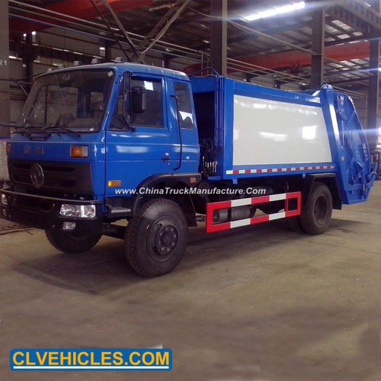 Dongfeng 4X2 10cbm 7t Junk Trash Removal Waste Management Rear Load Garbage Compactor Trucks for Sal