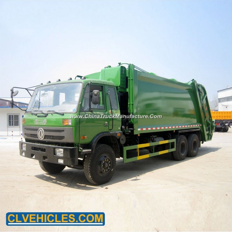 Clw Manufacturer Dongfeng 6X4 16 18cbm Automatic Recycle Compressed Rubbish Vehicle Garbage Compacto
