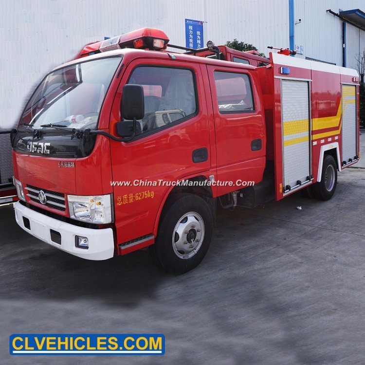 Dongfeng New 3 Cubic Water Tanker Fire Fighting Rescue Truck