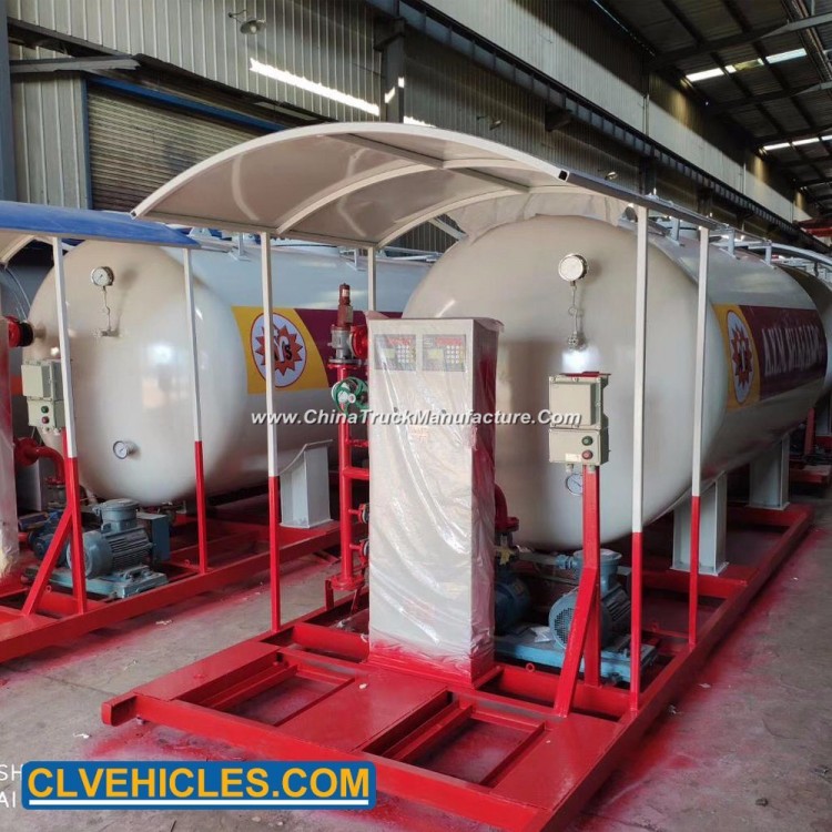  5tons LPG Cooking Gas Station 10m3 LPG Skid Station