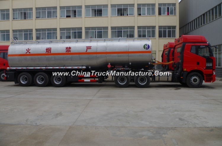 Chengli High Quality 50000L 304 Stainless Steel Fuel Tanker Semi Trailer Oil Tank Transpoer Trailer