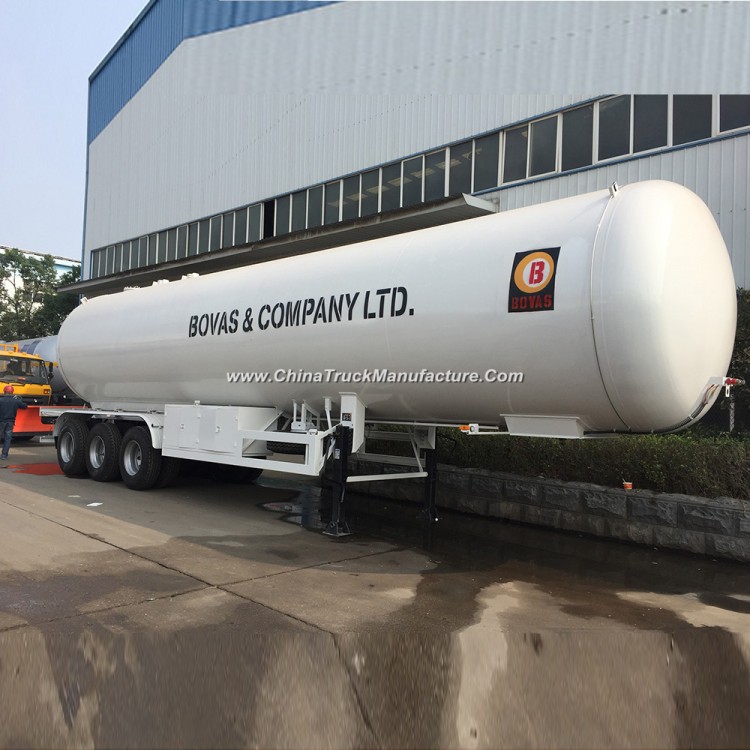 Chengli 3 Axle High Quality 56000L LPG Tanker Semi Trailer with Flow Meter Refilling