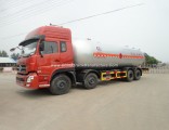 35000L Red LPG Road Tank Tanker Filling Delivery Bobtail Mobile Gas Refueling Mounted Transport Mobi