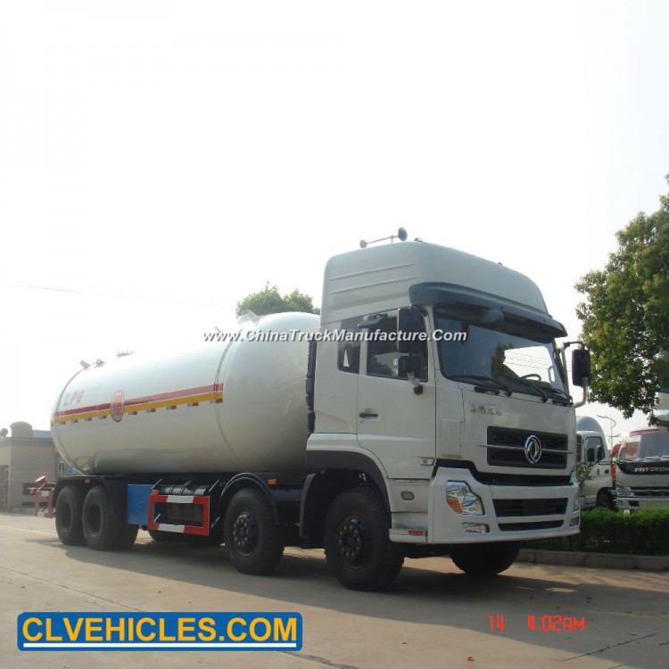 35000L White LPG Road Tank Tanker Filling Delivery Bobtail Mobile Gas Refueling Mounted Transport Mo