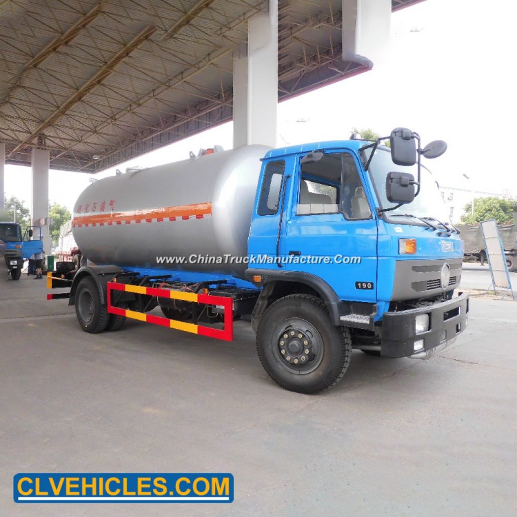 Dongfeng 4X2 15000L LPG Truck Mounted Transport Tank LPG Delivery Truck