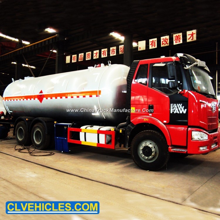 FAW 25m3 Mobile Storage LPG Transport Delivery Tanker Truck