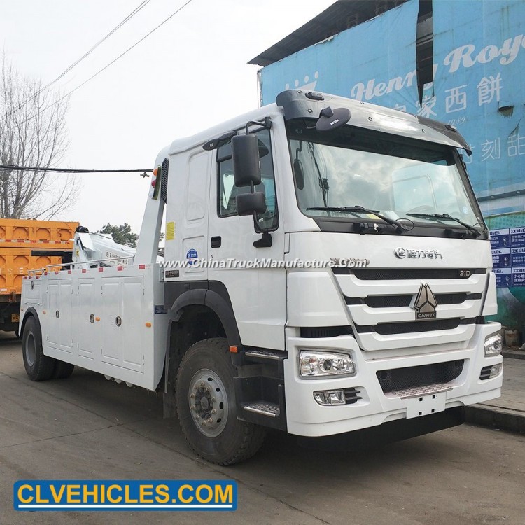 HOWO 25 Tons Hydraulic Type Recovery Towing Tow Truck Wrecker for Sale