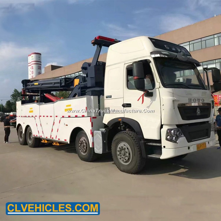 China 30 Ton Wrecker Towing Rotator Recovery Emergency Tow Vehicle Truck for Sale