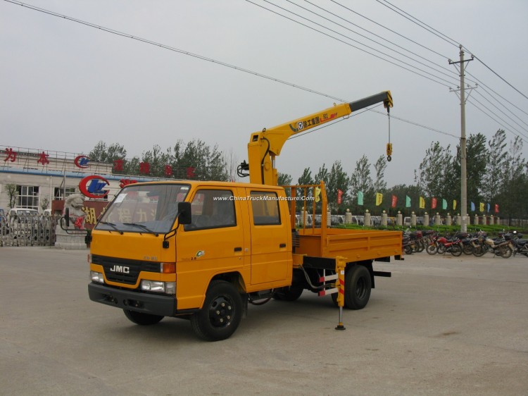 Jmc Tow Row Cab Mounted Boom Truck Crane 5 Ton for Promotion