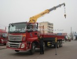 10ton Dongfeng 6X2 Telescppic Boom Truck Mounted Crane with Self Tipping Box