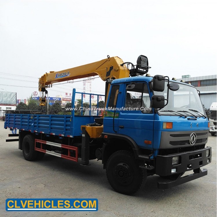 8m 10 Ton Mobile Pickup Cargo Truck Crane with Good Condition