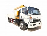 Sinotruk 4X2 Light Duty Cargo Truck with Crane/Lorry with Hoist