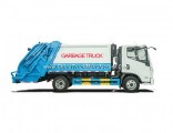 125HP 5.8 Cbm Rear Loading Compression Type Garbage Truck