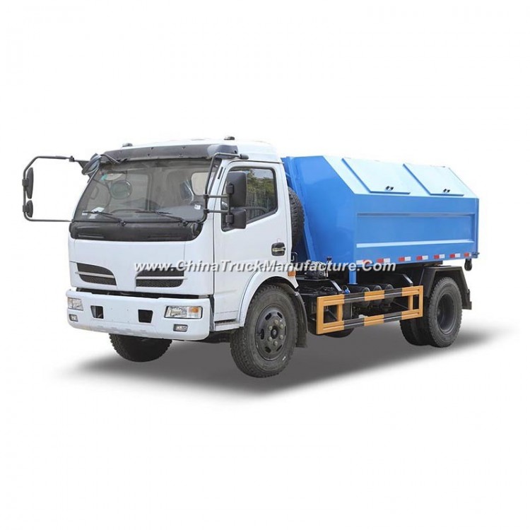 4X2 6cbm Dongfeng Detachable Container Garbage Truck