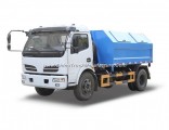 4X2 6cbm Dongfeng Detachable Container Garbage Truck