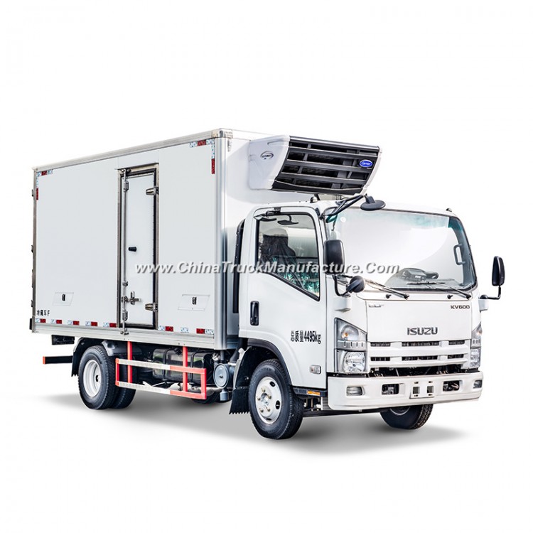 4X2 130HP 15 Cbm Food Transport Refrigerated Truck with Isuzu Engine