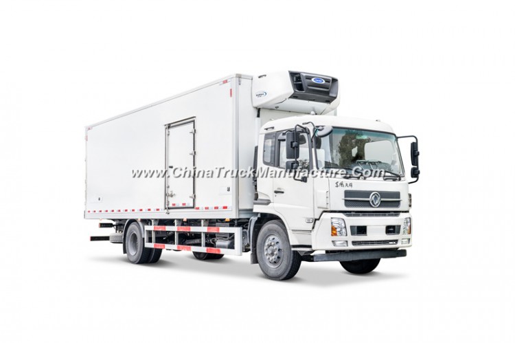Dongfeng 180 HP 8 Ton Payload Refrigerated Truck with Carrier Refrigeration Unit