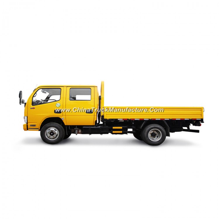 4X2 5 Ton Double Cabin Cargo Truck with Diesel Engine